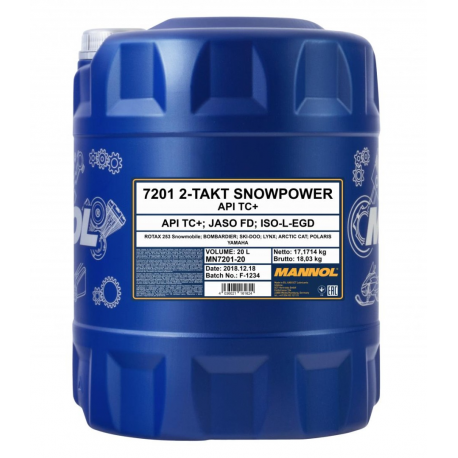 Mannol, 2T SNOWPOWER 20L (7201)