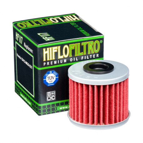 Hiflo, olejový filtr, HF 117 Honda NC700S DCT 12-14, 750S/X DCT 14-20, 750 INTERGRA DCT 14-20, CRF1000L AFRICA TWIN DCT 16-20 (F