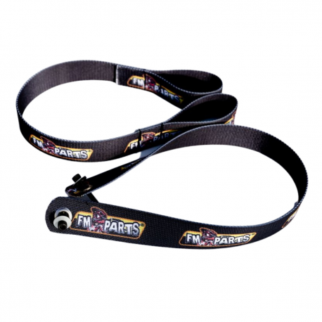 FM-Parts, textilní řemeny na vytahování motocyklu (sada přední + zadní) Husqvarna TE/FE 2017-2019