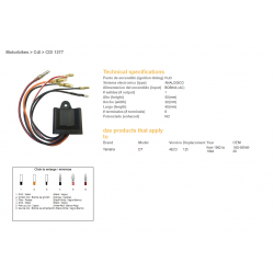 DZE, jednotka zapalování CDI, Yamaha DT125 '82-'94 (OEM-18G-85540-20)