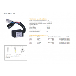 DZE, jednotka zapalování CDI, Polaris 250 '89-'04, 400 SPORT '96-'97