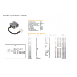 DZE, regulator napětí, Kawasaki EL/EN/EX/GPZ/KZ/Z (SH530-12) (21066-1030) (SH530-12K,ESR140)