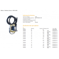 DZE, indukční cívka, Yamaha YZ 125 77-82, YZ 250 76-82 (2X6-82310-10) (565-82310-10)