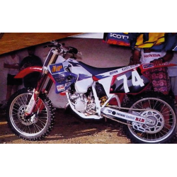 Tecnosel, kompletní sada polepů + potah sedla, Honda CR 125 '95-'97, CR 250 '95-'96 Replica Team Honda MAD