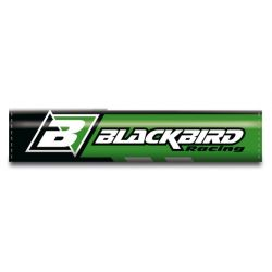 Blackbird, chránič na řidítka (na hrazdu) zelená barva, logo Blackbird (7)