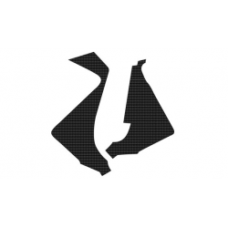 Blackbird, polepy na airbox, Suzuki RMZ 450 '05-'07 (Carbon Look) - (výprodej)