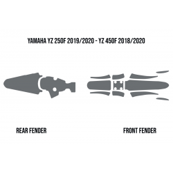 Twin Air, polepy pod blatníky (proti zachycení bláta), Yamaha YZF 250 '19-22', YZF450 '18-21'' (Mud Deflector Foam)