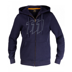 111 Racing, mikina Quartz, modrá barva, velikost L