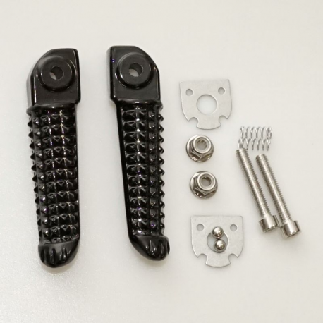 Biketec, sada stupaček spolujezdce, s držáky, Yamaha YZF R1 '02-11, YZF R6 '03-11, černá barva