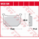 TRW Lucas, brzdové destičky, KH051 Organic GN 250 '82-'99, GSX 400 '80-'84, GSX 750 '80-'87, GS 850G/GS 1000G/GS 1100G '80-'81,
