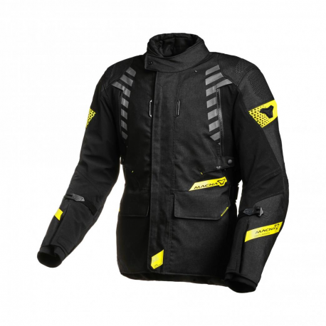 Macna, bunda Ultimax Jacket, barva černá/žlutá Fluo, velikost M