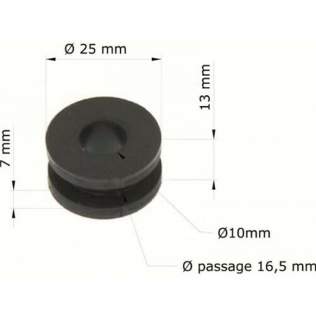 Tourmax, montážní silentbloky, (sada 10 ks.) Honda CR 80/