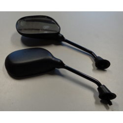 GZ, uni zrcátko pro skutry, ovál levé a pravé (komplet), závit M8, černá barva