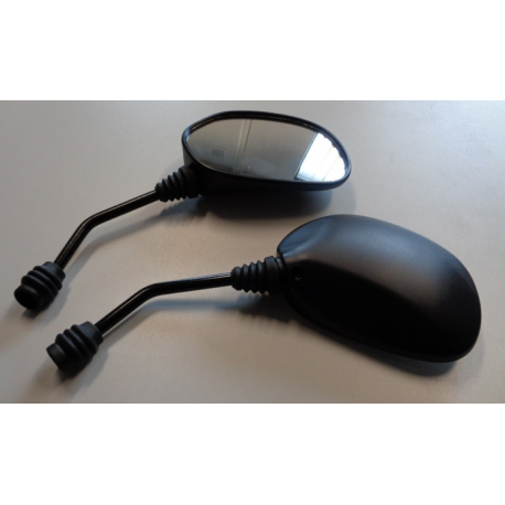 GZ, uni zrcátko, ovál levé a pravé (komplet), závit Honda M8, černá barva