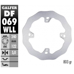 Galfer, brzdový kotouč, zadní, Honda CR 125R/250R '95-'07, CR 500 '95-'00, CRF 250R/450R '02- WAVE (240X122X5mm)