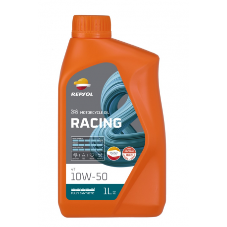 Repsol, motorový olej 4T RACING 10W50 1L MA2 Synth. (12) - nahrazuje RP160P51