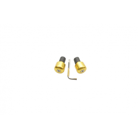 Vicma, koncovky řidítek 17,5 mm, zlatá barva, (uni použití)