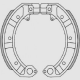 Brenta, brzdové čelisti, PIAGGIO PK 50/125, PX 125/150/200, GS 160, SS 180/200, PE 200 (150x24mm)