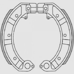 Brenta, brzdové čelisti, PIAGGIO PK 50/125, PX 125/150/200, GS 160, SS 180/200, PE 200 (150x24mm)