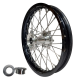REX WHEELS, kompletní zadní kolo, 19“  19-2,15, černý ráfek/stříbrný náboj 25MM/stříbrné špice, Yamaha YZ/YZF 250/450 '09-