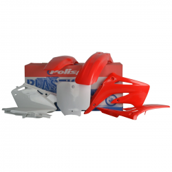 Polisport, sada plastů, Honda CR 85R '03-'07, OEM barvy, červená/bílá