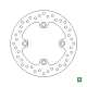 Newfren, zadní brzdový kotouč, Honda CBR 600F '91-'06, CBR 1000RR '04-'14, CB 600 HORNET, CBR 900, VTR 1000 (220X105X5)