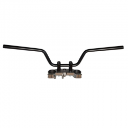 Biketec, ocelová řidítka, Honda CB 400 X (2013-2019), CB 500 X (2013-2018), černá barva, (model OEM: 53100-MGZ-J80ZA)