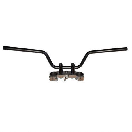 Biketec, ocelová řidítka, Honda CB 400 X (2013-2019), CB 500 X (2013-2018), černá barva, (model OEM: 53100-MGZ-J80ZA)