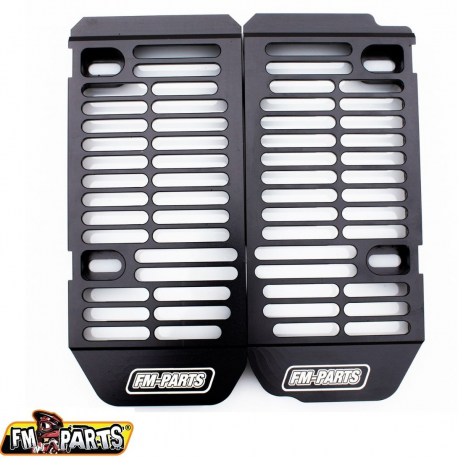 FM-Parts, výztuhy chladiče, duralové, Rieju MR '21-'23, černá barva
