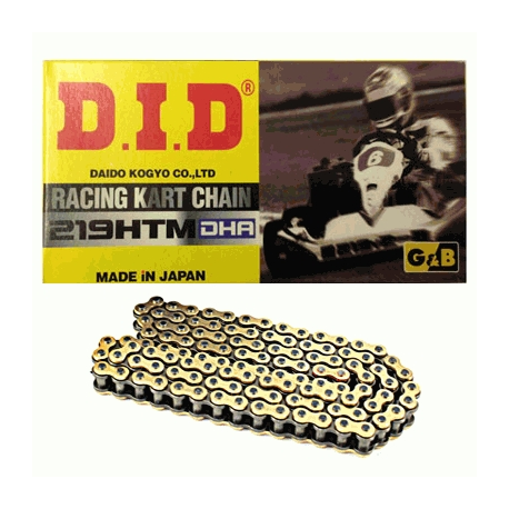DID 219HTM-108, řetěz (108-článků) bez o-kroužků (spojený) karting