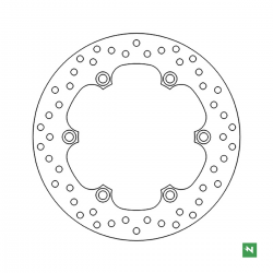 Newfren, brzdový kotouč, zadní, Honda NSS 125/250/300 FORZA '08-'19 FJS 400/600 SILVER WINGS '01-'08 XLV 1000 VARADERO '03-'11 C