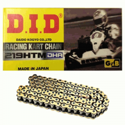 DID 219HTM-102, řetěz (102-článků) bez o-kroužků (spojený) karting
