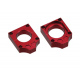 Accel, napínáky zadní osy, Honda CR '98-'07, CRF 250 '04-'09, CRF 450 '02-'08 červená barva