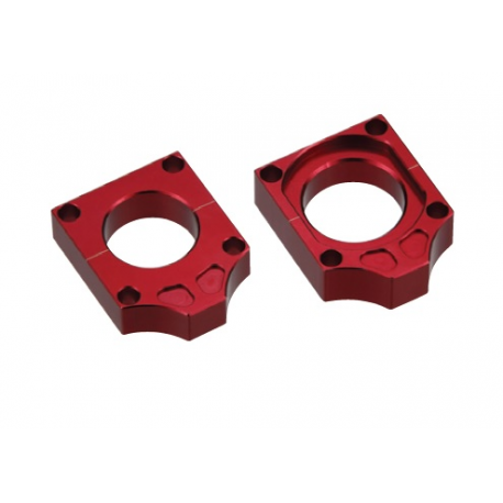 Accel, napínáky zadní osy, Honda CR '98-'07, CRF 250 '04-'09, CRF 450 '02-'08 červená barva