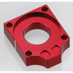 Accel, napínáky zadní osy, Honda CRF 250R '10-'12, CRF 450R '09-'12 červená barva