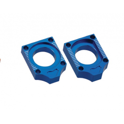 Accel, napínáky zadní osy, Yamaha YZF 250/450 '10-'14, modrá barva (KPL.-2ks)