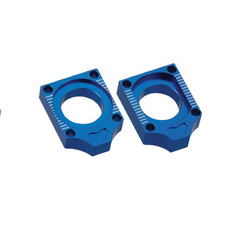 Accel, napínáky zadní osy, Yamaha YZF 250/450 '10-'14, modrá barva (KPL.-2ks)