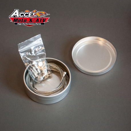 Accel, opravná sada na lanka plyn/spojka (plechové pouzdro)