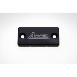 Accel, víčko přední brzdové pumpy, Yamaha/Suzuki/Kawasaki, černá barva