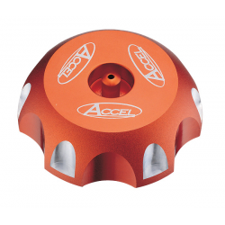 Accel, víčko nádrže, KTM oranžová barva