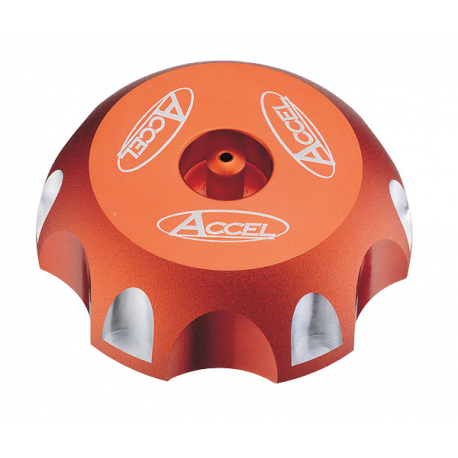 Accel, víčko nádrže, KTM oranžová barva