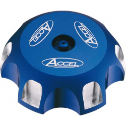 Accel, víčko nádrže, Honda/Kawasaki/Suzuki/Yamaha, modrá barva