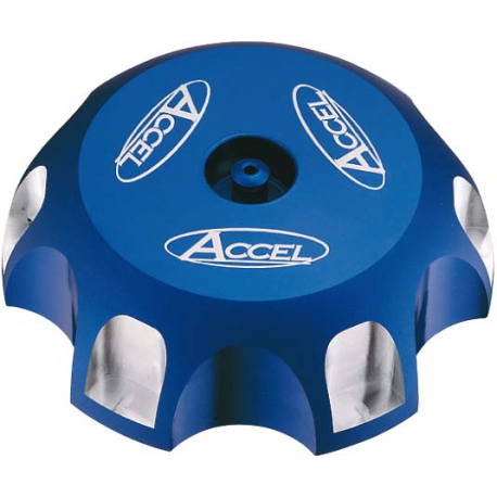 Accel, víčko nádrže, Honda/Kawasaki/Suzuki/Yamaha, modrá barva