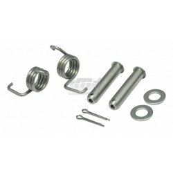 M.C., montážní sada stupaček, Yamaha YZ 65/85/125/250. YZ250F/YZ450F, WR250F/WR400F/WR450F (čepy, šrouby, pružiny, zajištění)