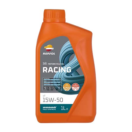 Repsol, motorový olej 4T Racing 15W50 1L MA2 Syntetic