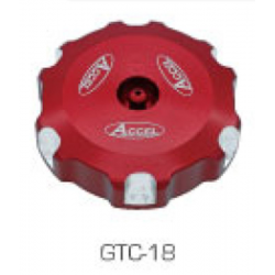 Accel, víčko nádrže, Honda CRF 450R '21-'23, CRF 250R '22-'23, červená barva