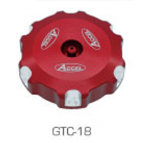 Accel, víčko nádrže, Honda CRF 450R '21-'23, CRF 250R '22-'23, červená barva