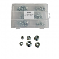 Accel, sada matek s límcem, samozajištovací M6/M8/M10 (100 ks.)