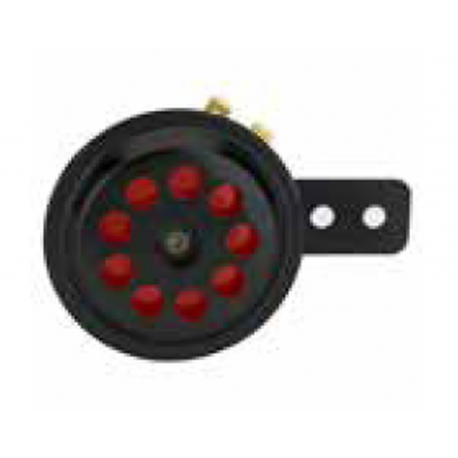 Gauss, houkačka (klakson) univerzální černá barva/červená (průměr 70 mm)