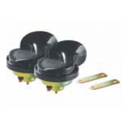 Gauss, houkačka (klakson) univerzální (vysoký a nízký tón) černá barva (průměr 90 mm)